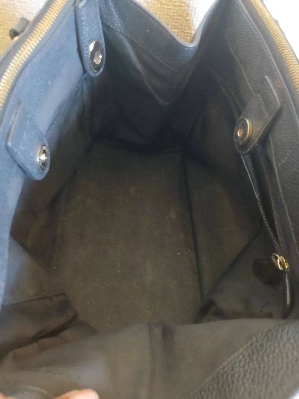 Coach Black & Silver Patchwork Leather Satchel